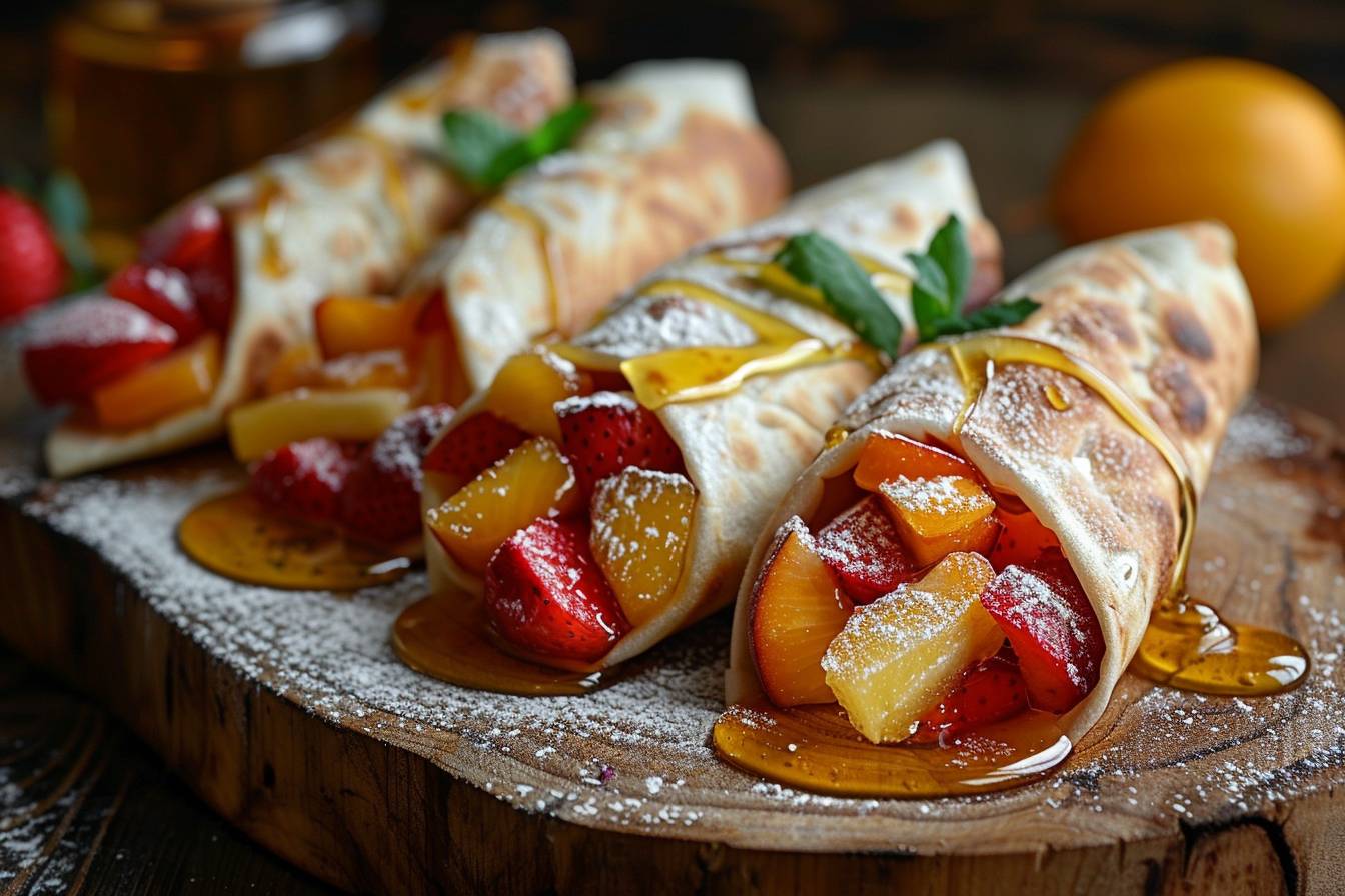 Wraps sucrés : une alternative originale pour un dessert léger