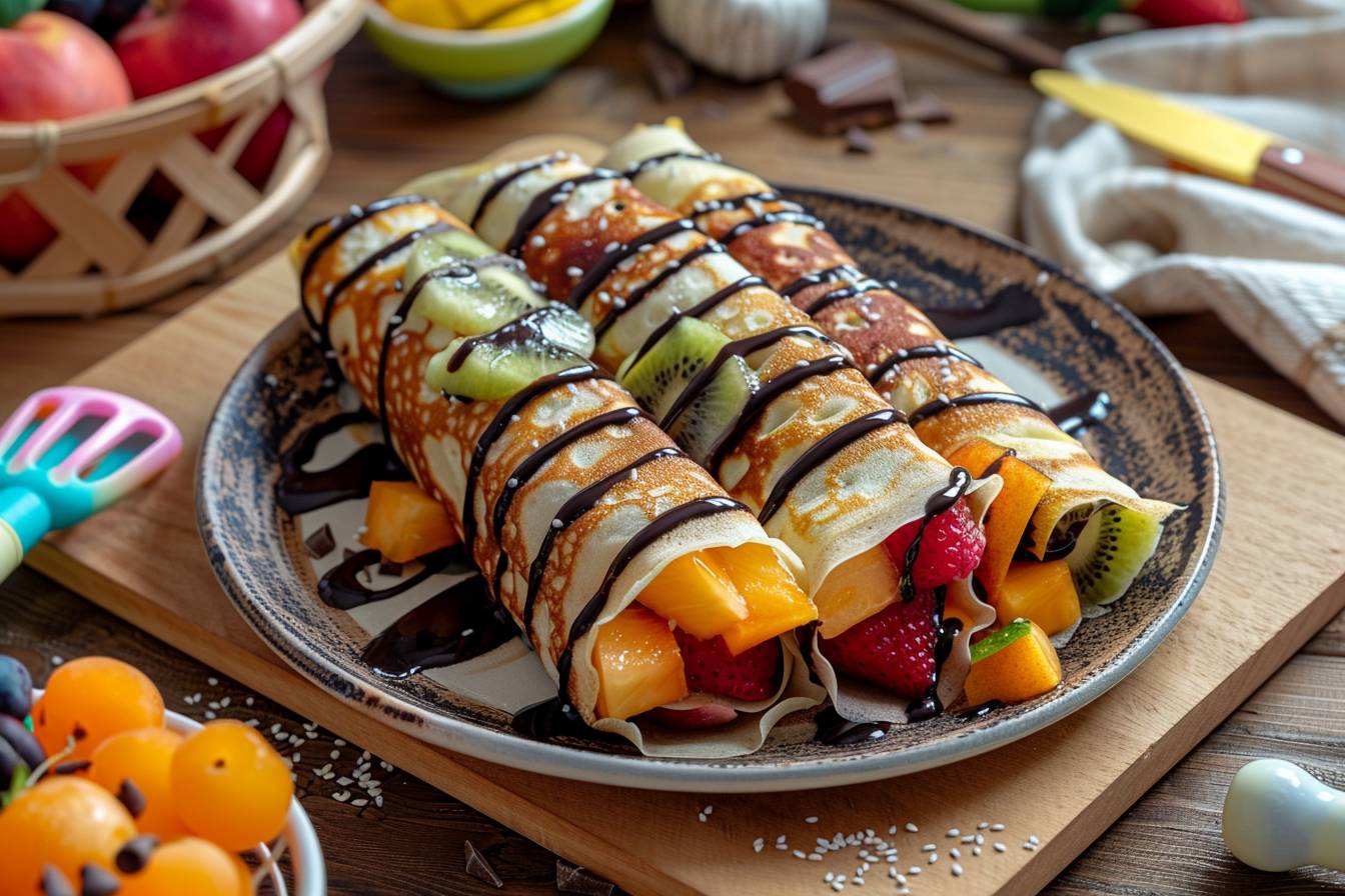 Wraps sucrés : une alternative originale pour un dessert léger