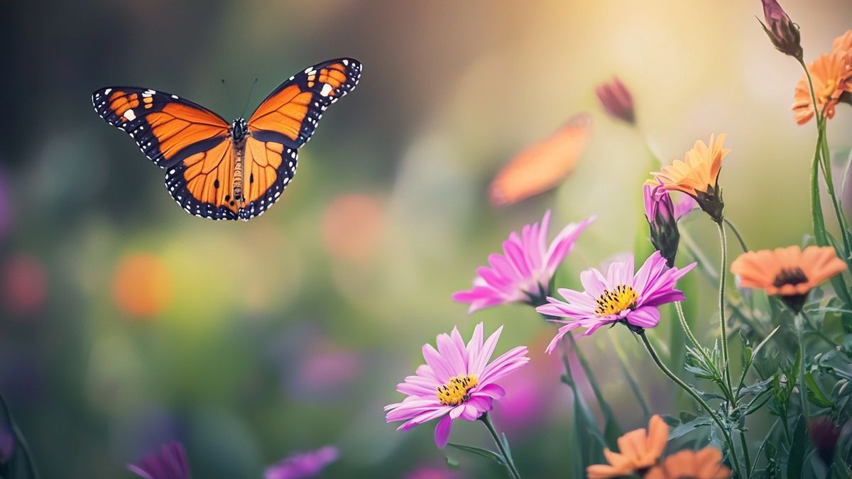 Massif de fleurs parfumées pour attirer les papillons tout l’été