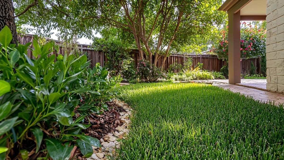 Pelouse regarnie en trois semaines après un simple ratissage